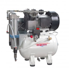 Compressore oil-free a secco con raffreddatore ed essiccatore 30 Lt