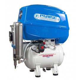 Compressore oil-free silenziato a secco con raffreddatore, essiccatore e cofanatura in plastica 30 Lt